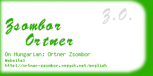 zsombor ortner business card